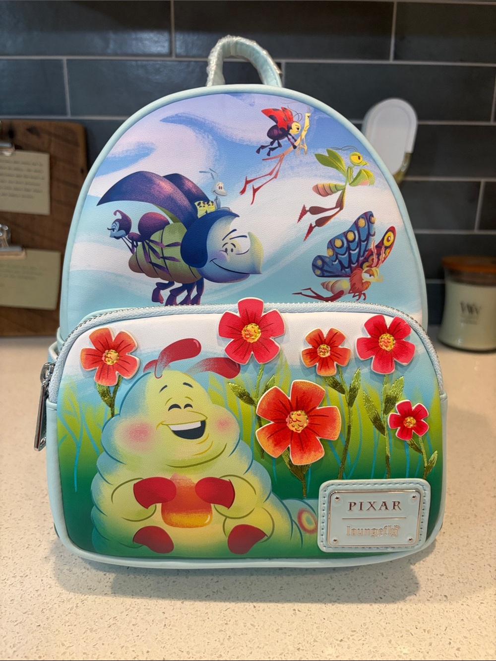 A Bug's Life Floral Loungefly Mini Backpack - NWT